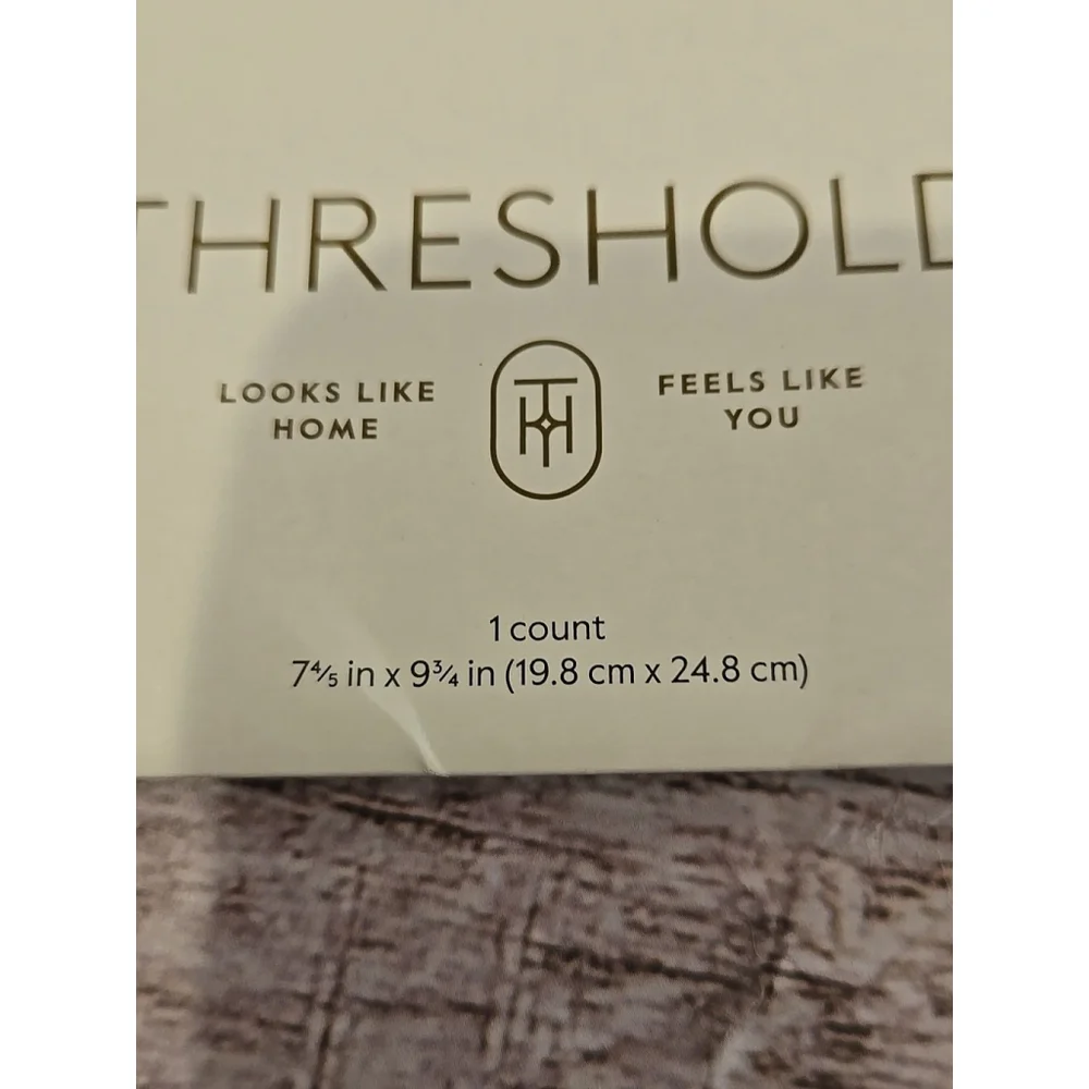 Threshold Mouse Pad Faux Leather Tan Color Cork Backing New (206)